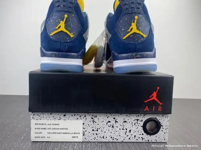 Official Maikesneakers Jordan Michigan 4 (PE) Retro AJ4-1036660 Air 0616